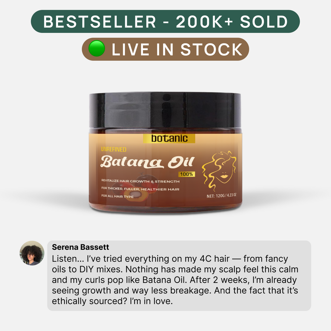 The Batana Natural Hair Growth Oil